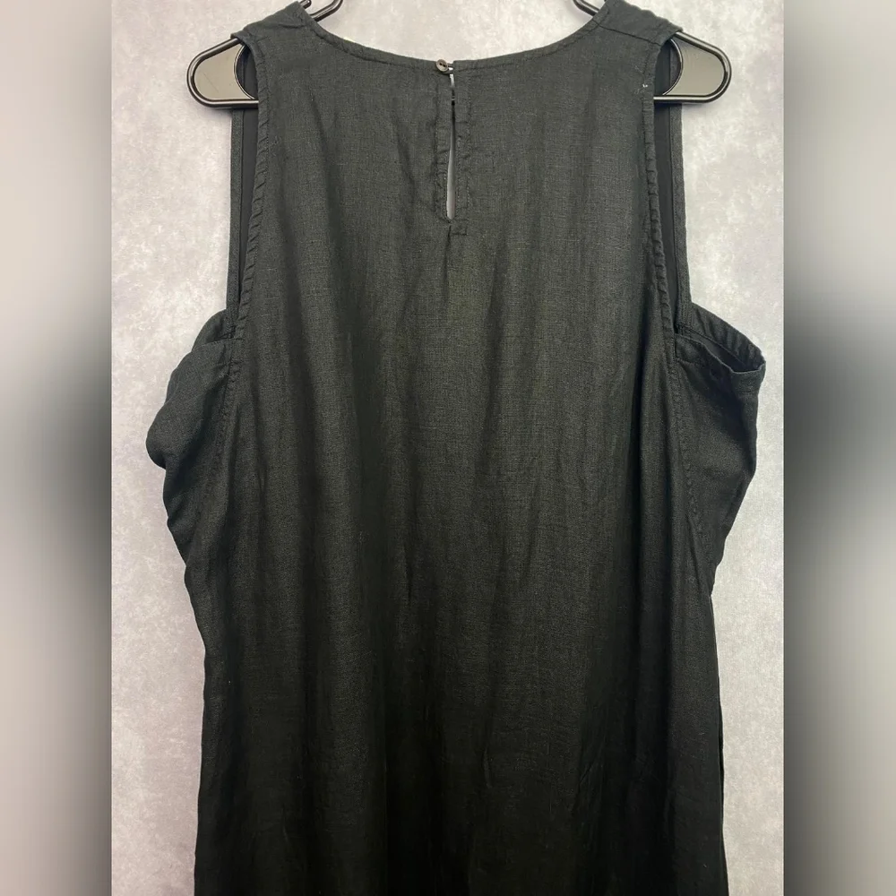 Reistor The Hemp Noir Reading Tea Leaves Dress 100% Hemp Size2XL‎